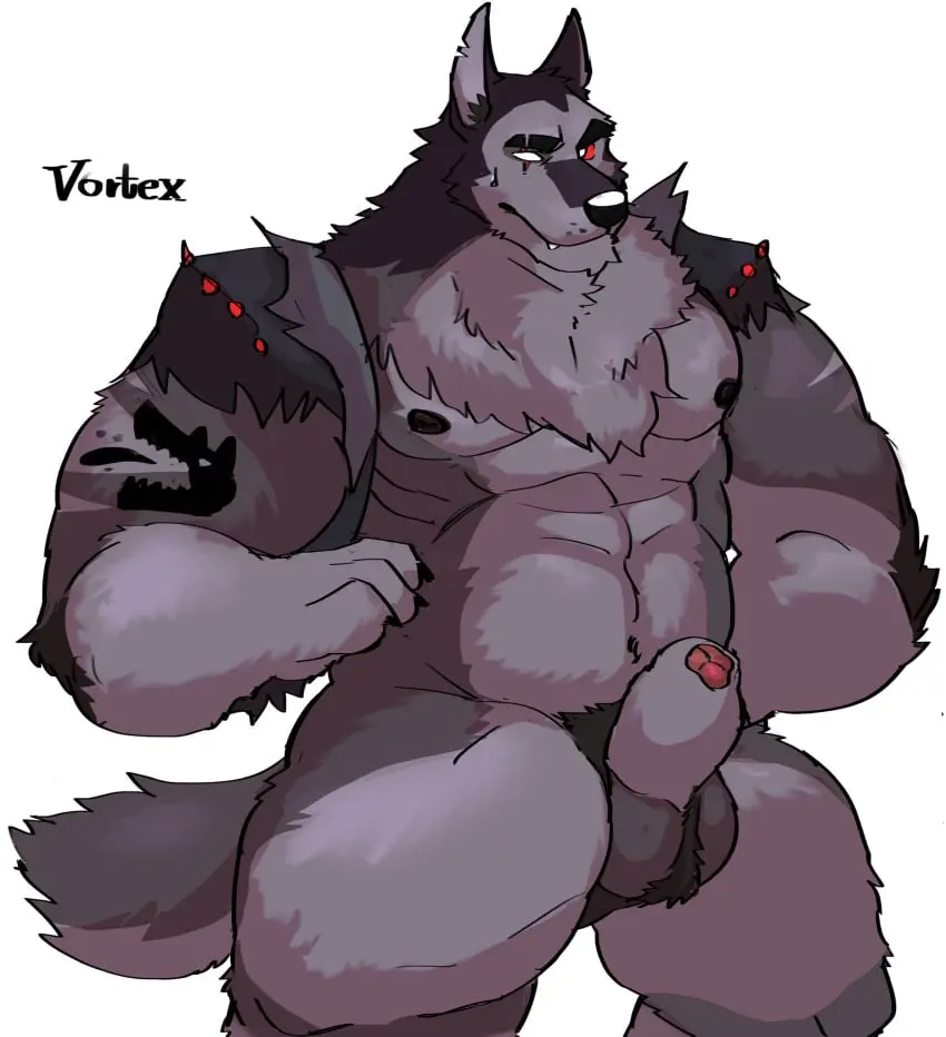 Image hi_res,nipples,solo,male,penis,muscular,muscular_male,balls,anthro,mythology,demon,canid,canine,genitals,mammal,muscular_anthro,pecs,animal_genitalia,sheath,tuft,mythological_canine,mythological_creature,canid_demon,hellhound,helluva_boss,penis_tip,pubes,red_sclera,ball_tuft,vortex_(helluva_boss),fuddyblog,thick_tights