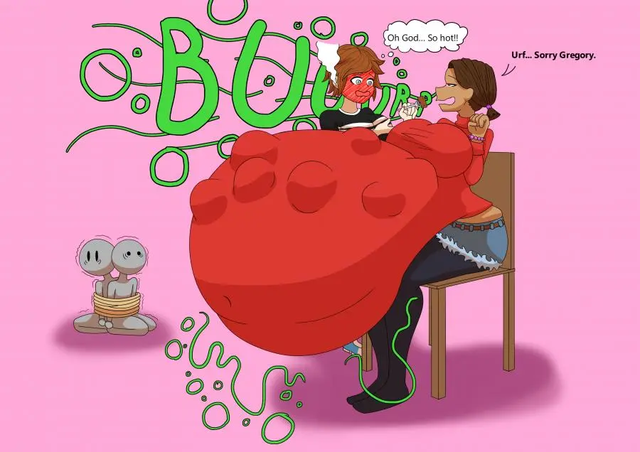 Image female,female_focus,big_belly,huge_belly,tagme,captured,tied_up,bound,chair,vore,stomach_noises,vore_belly,five_nights_at_freddy's,five_nights_at_freddy's:_security_breach,burping,on_chair,bubbles,bound_together,cassie_(fnaf),burp,gregory_(fnaf)