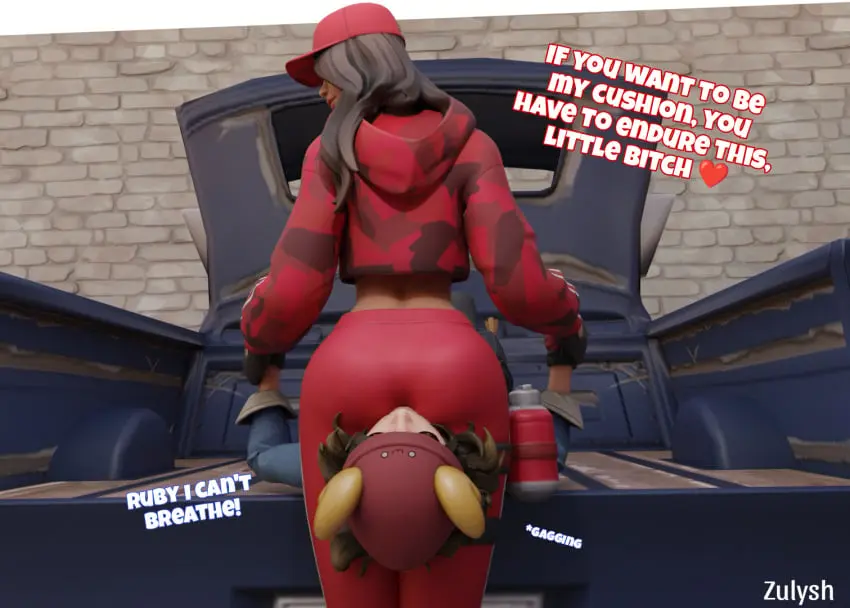 Image female,2girls,fortnite,humiliation,domination,ass_focus,asphyxiation,femsub,femdom,headscissor,skye_(fortnite),ruby_(fortnite),asphyxia,zulysh