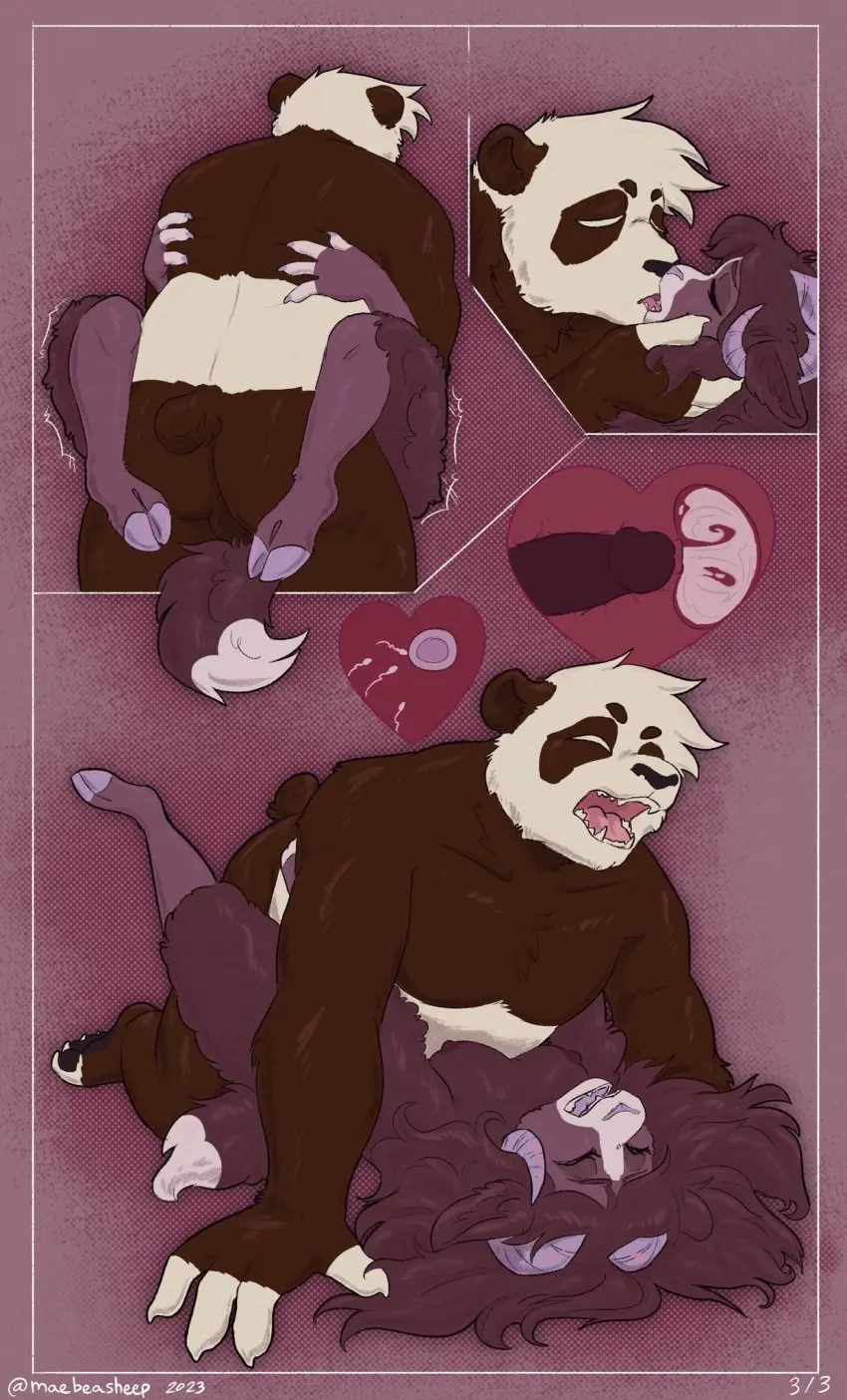 Image female,hi_res,cum,male,penis,tail,lying,on_back,ass,sex,duo,balls,hair,male/female,anthro,cum_in_pussy,cum_inside,impregnation,vaginal_penetration,penis_in_pussy,ovum,brown_hair,ejaculation,missionary_position,penetration,romantic,romantic_couple,genital_fluids,bodily_fluids,canid,canine,canis,domestic_dog,fur,genitals,mammal,horn,cumshot,kissing,bear,from_front_position,brown_fur,sperm_cell,bovid,penile,hybrid,cloven_hooves,hooves,brown_body,short_tail,overweight,cum_in_uterus,penile_penetration,caprine,sheep,internal,border_collie,collie,herding_dog,pastoral_dog,sheepdog,overweight_anthro,giant_panda,uterus,french_kissing,internal_vaginal,hiji,mae_(maebeasheep),maebeasheep