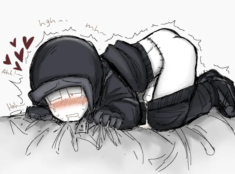 Image blush,white_background,1boy,cum,male,shaded,after_sex,gay,on_bed,motion_lines,hearts_around_head,tears,moaning,blushing,hearts,doll,pixel_(artwork),climber,endzone,law_of_talos,mannequin,the_climber