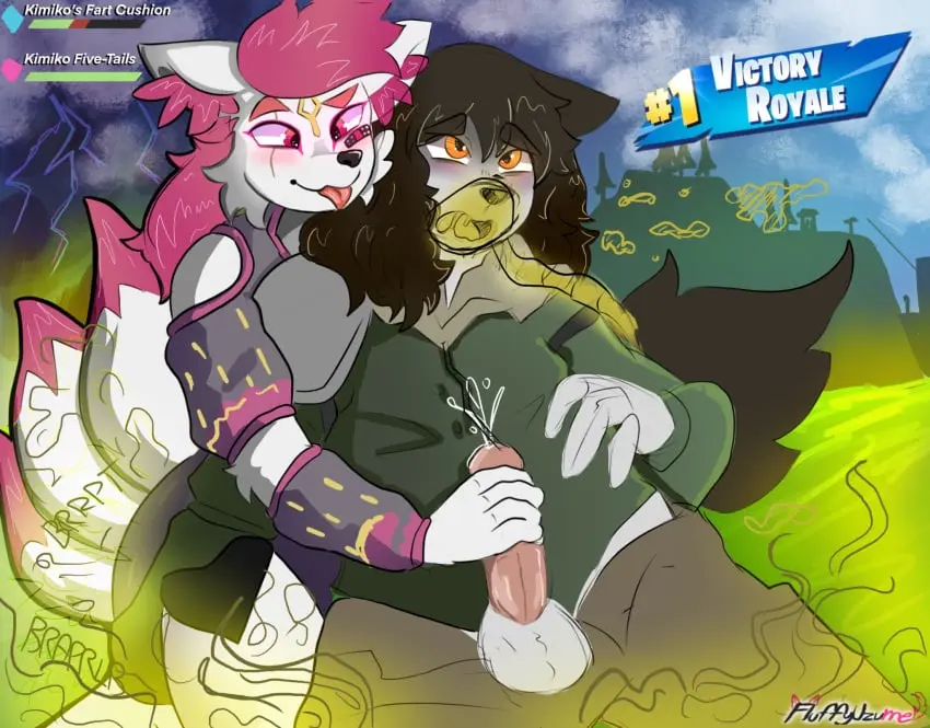 Image female,hi_res,cum,male,sex,duo,male/female,anthro,fortnite,genital_fluids,handjob,bodily_fluids,canid,canine,mammal,penile,fox,epic_games,mask,gas_mask,fart,fart_fetish,green_fart,kimiko_(fortnite),kimiko_five-tails,farting_in_mask,fluffy_uzume,kimiko_five_tails,uzu