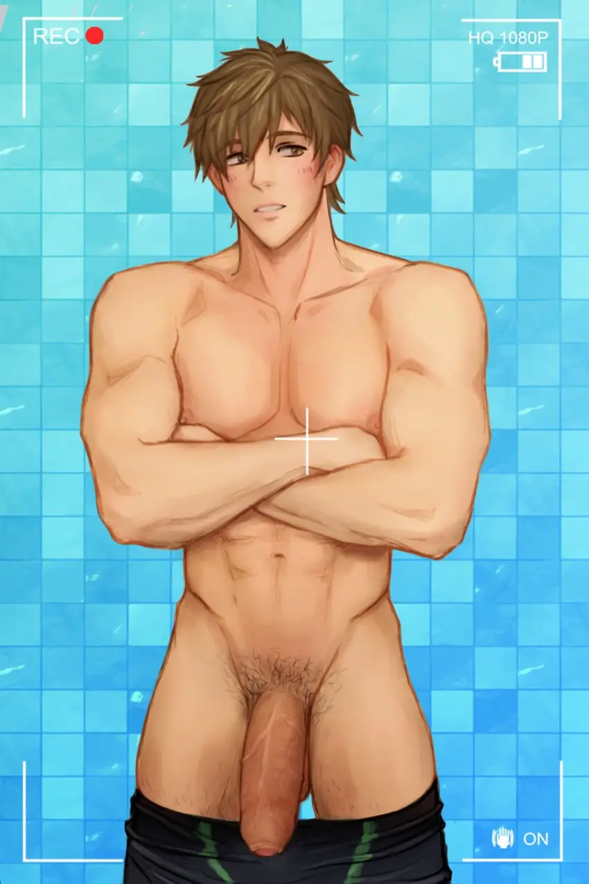 Image blush,nipples,1boy,male,nude,penis,big_penis,muscular,muscular_male,male_only,yaoi,balls,completely_nude,pubic_hair,bara,male_nipples,completely_nude_male,male_pubic_hair,2020,free!,makoto_tachibana,spacebaddy,tachibana_makoto