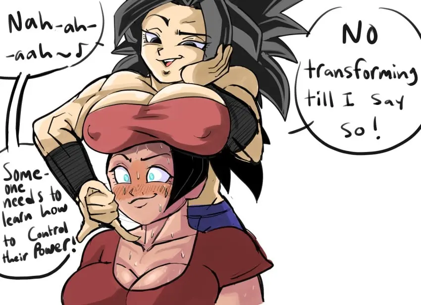 Image big_breasts,blush,breasts,female,female_only,light-skinned_female,light_skin,long_hair,smile,2girls,black_hair,multiple_girls,sweat,seductive,seductive_smile,voluptuous,dark_skin,muscular,cleavage,huge_breasts,text,green_eyes,dragon_ball,busty,dark-skinned_female,sweatdrop,black_eyes,yuri,english_text,steam,sweating,sweaty,teasing,muscular_female,wholesome,dragon_ball_super,saiyan,naughty_face,steamy,musk,musk_clouds,smell,caulifla,kale,smelly,musky,spiky_hair,universe_6/universe_7,breasts_on_head,edging,female_saiyan,higher_resolution_available,pseudocel,universe_6_saiyan/universe_7_saiyan