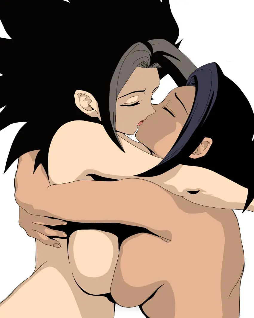 Image breasts,female,female_only,large_breasts,long_hair,parted_bangs,simple_background,white_background,2girls,bangs,black_hair,multiple_girls,nude,short_hair,duo,dark_skin,sideboob,nude_female,couple,dragon_ball,closed_eyes,dark-skinned_female,romantic,upper_body,yuri,breast_press,from_side,female/female,kissing,breast_squeeze,breast_squish,love,french_kiss,dragon_ball_super,hugging,saiyan,universe_6,spiked_hair,caulifla,kale,spiky_hair,multiple_females,symmetrical_docking,female_saiyan,head-cha-la,mutual_yuri