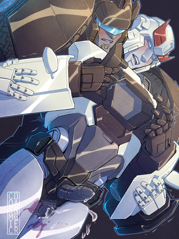 Image blush,cowboy_shot,head_tilt,standing,blue_eyes,cum,male,penis,uncensored,erection,dutch_angle,2boys,yaoi,couple,happy_sex,gay,trembling,bara,multiple_boys,grabbing,grabbing_from_behind,male_focus,thigh_sex,alien,frottage,armor,blushing,robot_humanoid,projectile_cum,visor,alien_humanoid,robot_boy,alien_genitalia,autobot,cock_out,penis_out,robot_genitalia,robot_penis,transformers,alien_female,cybertronian,alien_boy,alien_male,robot_male,cum_on_legs,armored_male,weatherbane,jazz_(transformers),nonpenetrative_sex,prowl_(transformers),visor_(armor),visor_helmet