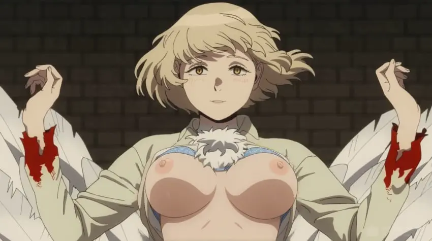 Image 1girls,big_breasts,breasts,exposed_breasts,female,female_only,light-skinned_female,nipples,solo,areolae,edit,dungeon_meshi,college,falin_touden,nude_filter,delicious_in_dungeon,falin_touden_(chimera),screenshot_edit