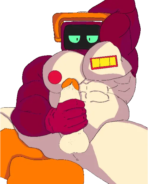 Image solo,1boy,male,yaoi,tagme,bara,masturbation,gif,brawl_stars,robot,r-t_(brawl_stars)