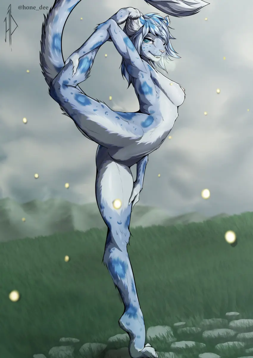 Image breasts,female,hi_res,nipples,smile,solo,standing,blue_eyes,blue_hair,nude,pussy,tail,seductive,athletic,areola,feet,digital_media_(artwork),hair,anthro,nude_female,one_eye_closed,cloud,fur,genitals,grey_body,grey_fur,mammal,claws,paws,arthropod,insects,5_fingers,2024,blue_body,white_body,fingers,athletic_female,mountain,toes,markings,plant,tuft,detailed_background,white_fur,felid,flexible,pantherine,pawpads,stretching,grass,4_toes,bethesda_softworks,microsoft,blue_spots,m'ria_(maks_hunt),snow_leopard,spots,spotted_body,spotted_fur,the_elder_scrolls,inner_ear_fluff,white_claws,curling_toes,on_one_leg,beetle,foot_grab,breathing,pavement,elateroid,fireflies,h1d