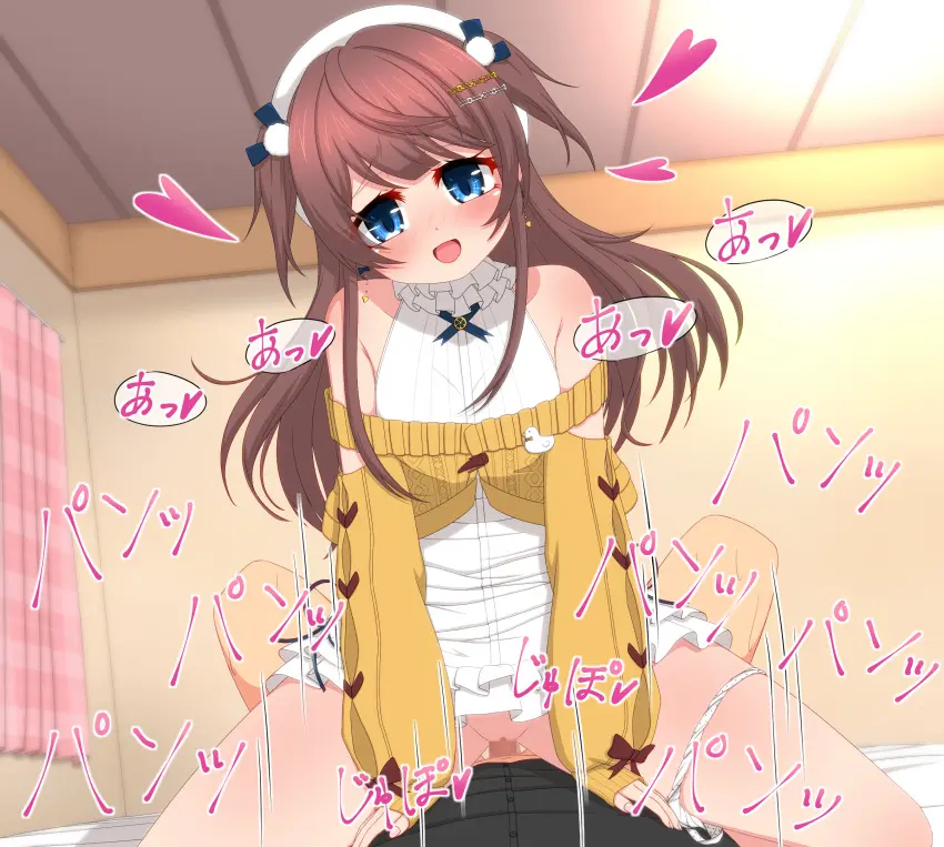 Image blush,breasts,female,hair_ornament,head_tilt,highres,long_hair,looking_at_viewer,shirt,smile,1boy,blue_eyes,male,penis,pussy,sidelocks,straight,panties,underwear,hat,sex,small_breasts,cowgirl_position,solo_focus,hairclip,dress,vaginal_penetration,censored,mosaic_censoring,indoors,pov,dress_lift,white_dress,straddling,curtains,closed_mouth,off_shoulder,feet_out_of_frame,clothes_lift,motion_lines,heart,assertive_female,sweater,femdom,beret,clothed_sex,eyepatch,black_shirt,two_side_up,panties_around_one_leg,pov_crotch,white_hat,variant_set,frills,pom_pom_(clothes),pom_pom_hair_ornament,cropped_sweater,mahjong_soul,medium_bangs,frilled_dress,yellow_sweater,fujigaya_arctia,off-shoulder_sweater,shinomiya_fuyumi