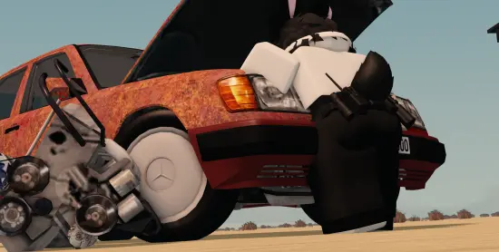 Image 1girls,clothed,female,ass,tagme,3d,outside,lowres,roblox,roblox_avatar,robloxian,car,roblox_game,dusty_trip,myrealdamage,angelo_(myrealdamage)