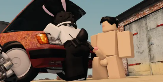 Image 1girls,female,1boy,male,nude,penis,ass,clothed_female,balls,nude_male,tagme,3d,outside,lowres,roblox,roblox_avatar,robloxian,car,roblox_game,dusty_trip,myrealdamage,angelo_(myrealdamage)
