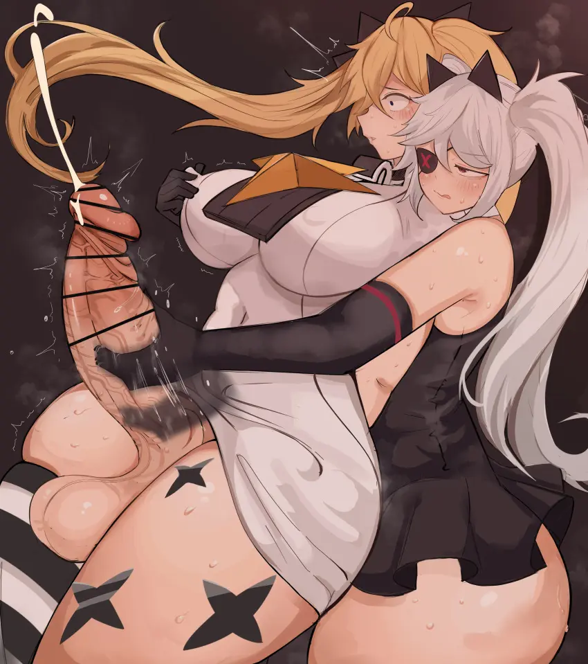 Image 1girls,big_breasts,breasts,clothed,clothing,female,human,light_skin,long_hair,mostly_clothed,standing,cum,elbow_gloves,gloves,penis,thighhighs,thick_thighs,1futa,duo,erection,futa_on_female,futanari,intersex,light-skinned_futa,wide_hips,balls,from_behind,huge_cock,huge_breasts,character_request,censored,ejaculation,twintails,orgasm,skirt,bar_censor,bottomless,motion_lines,huge_balls,eye_patch,copyright_request,matatabi_(aaa334s)