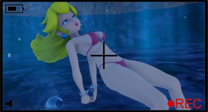Image breasts,female,bikini,mario_(series),princess_peach,handcuffed,underwater,drowning,redsmmd