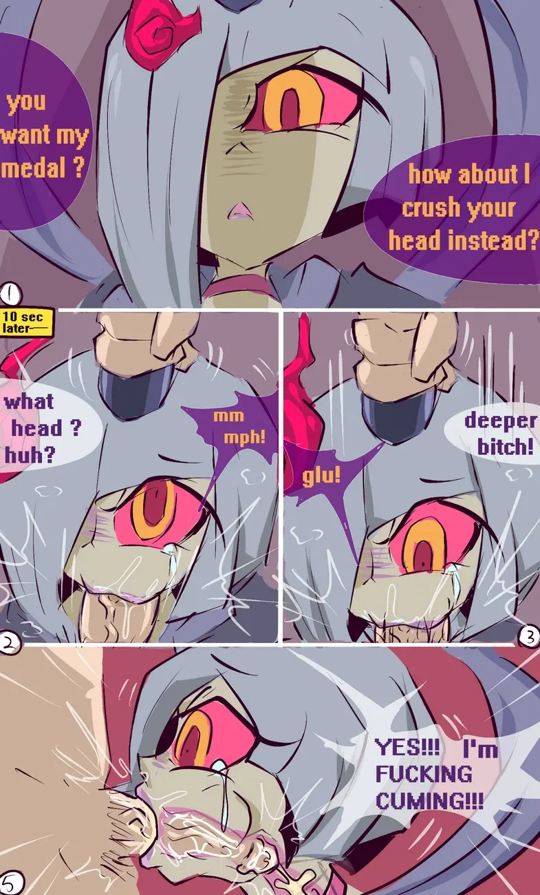 Image female,white_hair,blowjob,forced_oral,tears,semen,2020,forced_deepthroat,youkai,yo-kai_watch,unkaind,ben237