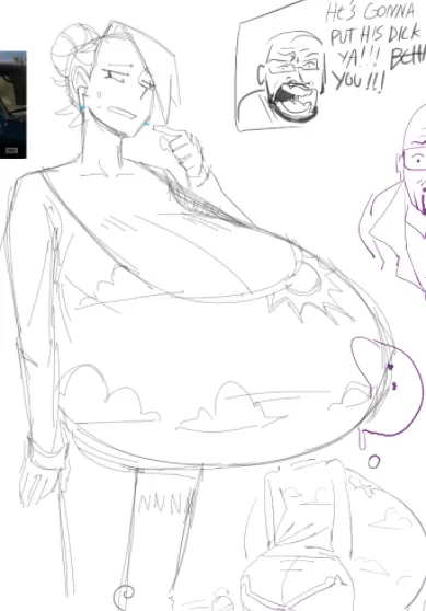 Image 1girls,breasts,female,cleavage,digital_drawing_(artwork),digital_media_(artwork),huge_breasts,2d,hyper_breasts,multiple_views,hair_bun,hyper,auroch_nsfw,marie_(auroch_nsfw),breaking_bad,walter_white