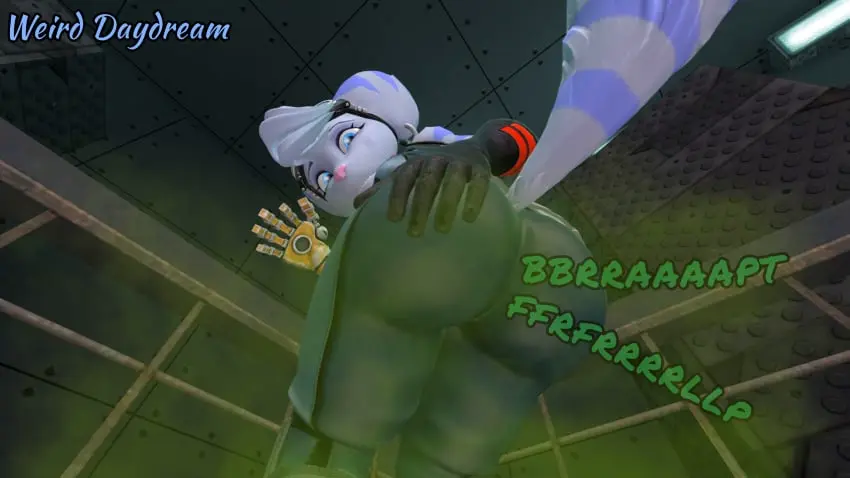 Image female,solo,looking_back,anthro,disgusted,hand_on_butt,ratchet_and_clank,fart,fart_cloud,fart_fetish,rivet_(ratchet_and_clank),weirddaydream,farting_at_viewer