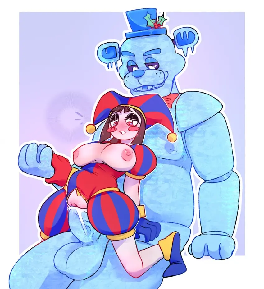 Image breasts,female,male,penis,pussy,male/female,cock,crossover,five_nights_at_freddy's,pomni_(the_amazing_digital_circus),the_amazing_digital_circus,freddy_(fnaf),weird_crossover,amazing_digital_circus,five_nights_at_freddy's_ar,freddy_frostbear,freddyfrostberfan