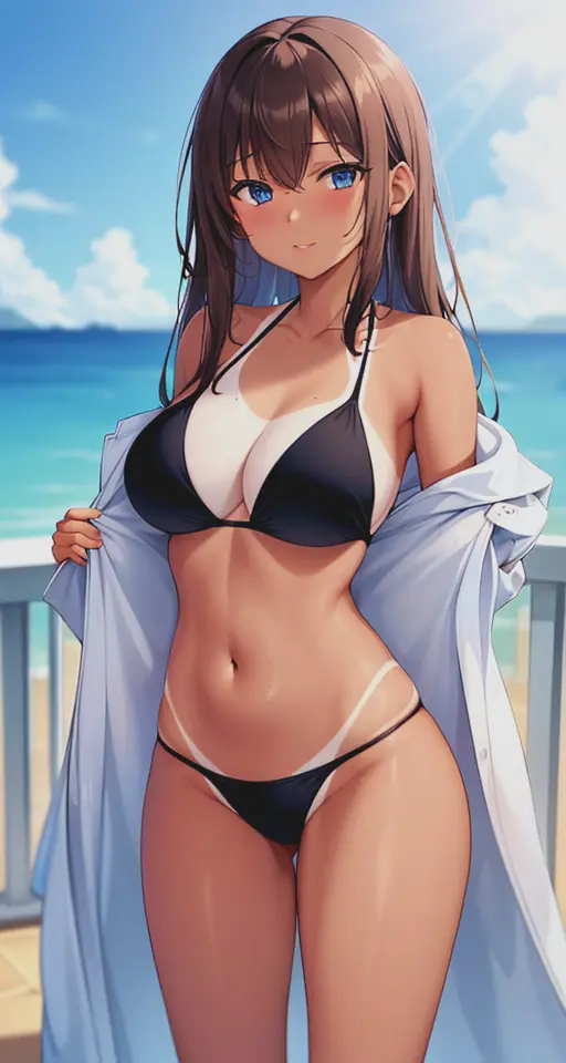 Image ai_generated,stable_diffusion,tanned,akimbo223