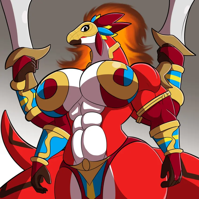 Image big_breasts,breasts,female,thick_thighs,muscular,wide_hips,huge_breasts,muscular_female,lunarartstudios_(artist)