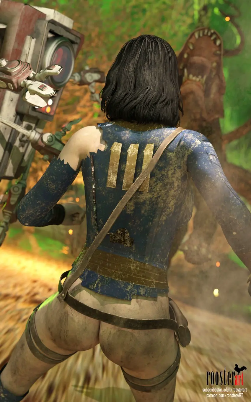 Image female,black_hair,ass,patreon,patreon_username,from_behind,monster,medium_hair,3d,outdoors,no_panties,3d_(artwork),dirty,torn_clothes,no_pants,torn_clothing,robot,creature,4k,video_game,video_game_character,video_game_franchise,fallout,vault_girl,vault_suit,fallout_4,subscribestar,10:16,roosterart,subscribestar_username,pouch,nora_(fallout_4),dirt,dirty_skin,post_apocalyptic,buttcheeks,dirty_ass,dirty_clothes,facing_back,glutes