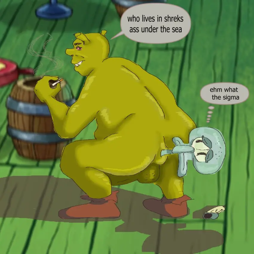 Image male,2boys,anal,male/male,male_only,what,gay,gay_sex,gaping_anus,crossover,gay_anal,gay_male,male_pred,vore,stretched_anus,dreamworks,shrek_(series),male_prey,oiled_skin,nickelodeon,anal_vore,spongebob_squarepants,weird_crossover,oiled_body,oiled_ass,spongebob_squarepants_(series),shitpost,why,squidward_tentacles,dan_schneider's_fault,dirty_dan_did_this,freaky_ward,lmao_what_the_fuck,shrek