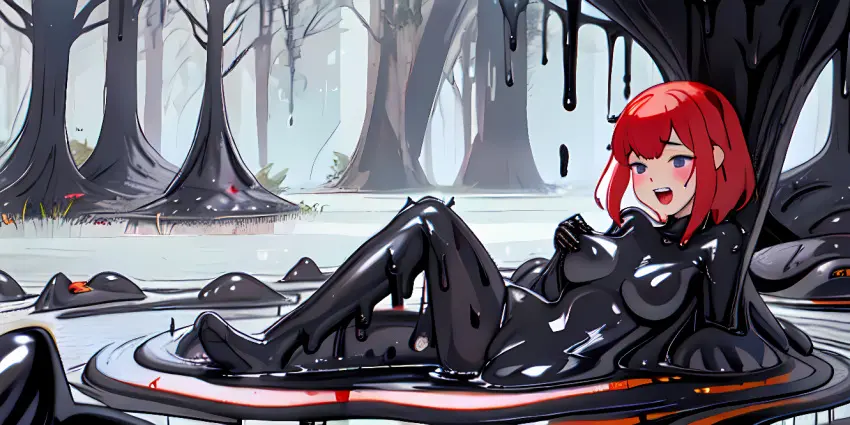 Image ai_generated,bodysuit,slime,transformation,corruption