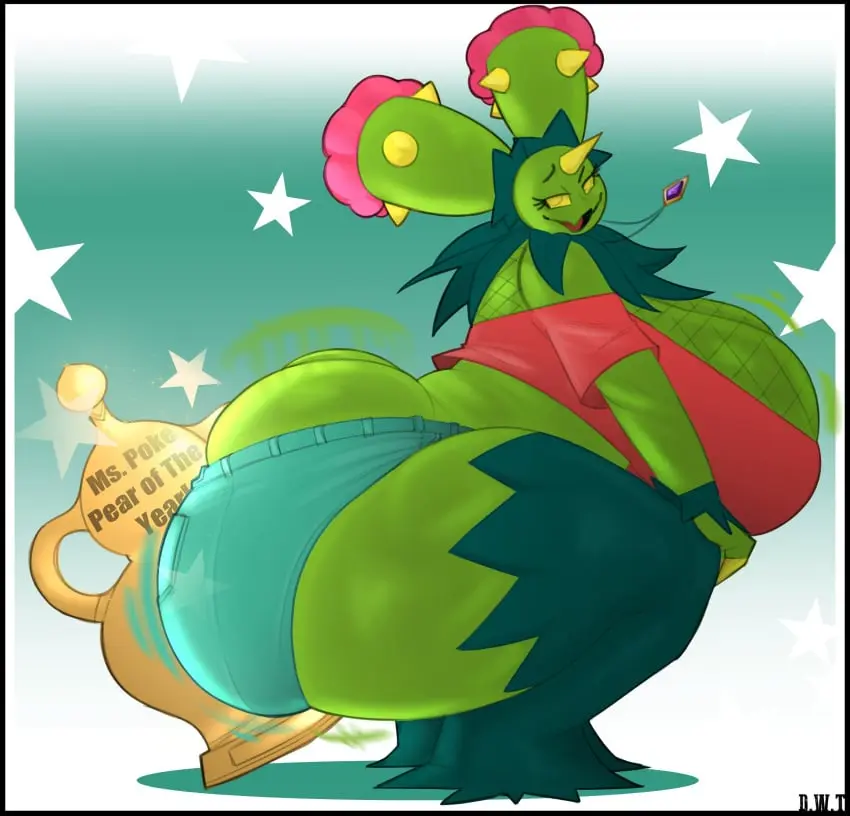 Image 1girls,big_breasts,breasts,female,large_breasts,solo,pokemon,pokemon_(species),ass,big_ass,female_focus,huge_ass,thick_thighs,voluptuous,wide_hips,artist_name,cleavage,side_view,solo_focus,huge_breasts,fat_ass,curvy,curvy_figure,2022,squatting,shorts,curvaceous,fishnets,generation_5_pokemon,green_body,large_ass,commission,fully_clothed,gigantic_ass,twerking,short_shorts,pokemon_bw,flora_fauna,fishnet_topwear,trophy,dongwongtang,mandy_(mobiustheice),maractus