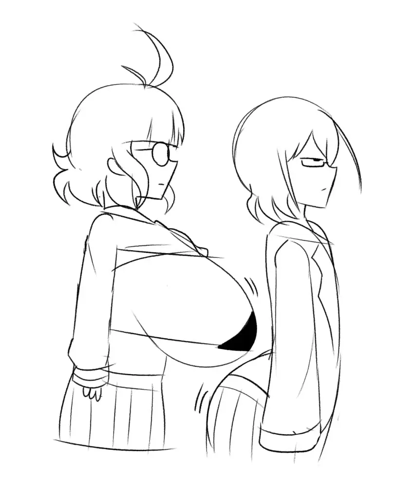 Image big_breasts,breasts,female,2girls,ass,big_ass,huge_ass,huge_breasts,hyper_breasts,dress,school_uniform,nerd,nerdy_female,hyper,ass_vs_breasts,doodle,silly,emmarrgus,attribute_theft,keiko_(emmarrgus),tomiko_(emmarrgus)