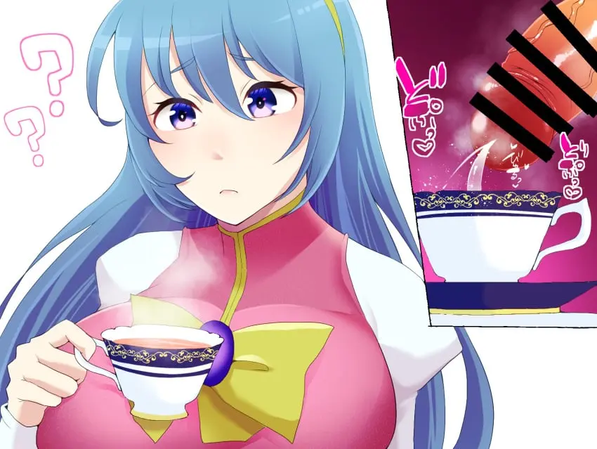 Image breasts,female,large_breasts,long_hair,very_long_hair,blue_eyes,blue_hair,cum,penis,gem,hairband,jewelry,huge_breasts,breasts_bigger_than_head,dress,lips,censored,necklace,ejaculation,holding_object,steam,cumshot,?,confusion,puffy_sleeves,confused,question_mark,cup,confused_look,pendant,holding_cup,tea,??,cum_in_cup,confused_expression,confused_face,yellow_hairband,cum_in_drink,cum_in_tea,lufia,tia,yukichi100yu