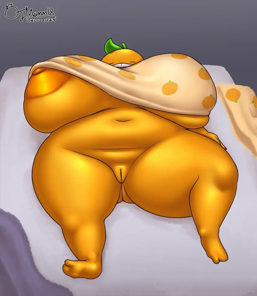 Image 1girls,breasts,female,large_breasts,nipples,pussy,vagina,digital_drawing_(artwork),digital_media_(artwork),2d,slightly_chubby,artist_signature,2d_(artwork),orange_body,large_thighs,topwear,sleeping,mostly_nude,better_version_at_source,twitter_sample,citrus_(orangejuicemann),orangejuicemann,sleeping_mostly_nude