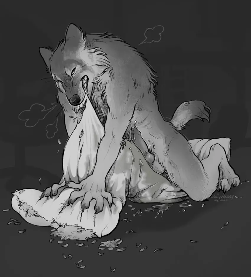 Image hi_res,solo,cum,cum_drip,male,nude,teeth,teeth_showing,anthro,mythology,wet,genital_fluids,masturbation,bodily_fluids,canid,canine,canis,mammal,wolf,grabbing,dominant,dominant_male,pillow,dripping,knot,mythological_canine,mythological_creature,were,werecanid,werecanine,werewolf,feral,messy,grabbing_sheets,peeing,pillow_grab,growling,grinding,jollyjersey,urine,watersports,urination,urinating,urinating_male,pillow_humping,wetting,peeing_on_object,peeing_on_pillow,urine_stain