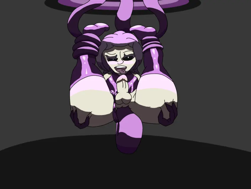 Image male,femboy,male_only,pale_skin,purple_hair,tentacle,tentacle_sex,femboy_only,tentacle_penetration,tentacle_on_male,llas_arts,pale-skinned_femboy