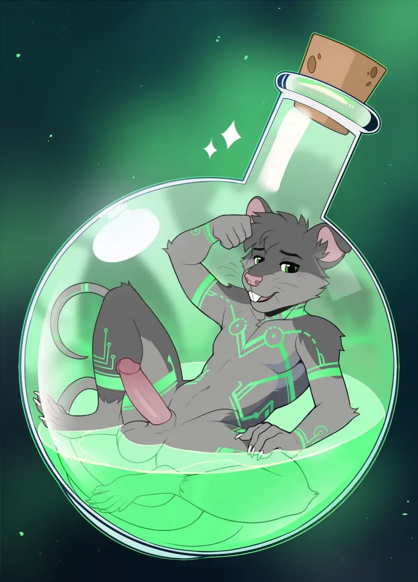 Image hi_res, solo, male, penis, tail, erection, humanoid_penis, eyebrows, teeth, balls, anthro, fur, genitals, mammal, claws, 5_fingers, biped, fingers, humanoid_genitalia, mouse, murid, glans, buckteeth, murine, rodent, countershade_torso, countershading, countershade_fur, countershade_face, dicksndemons, simon_tesla
