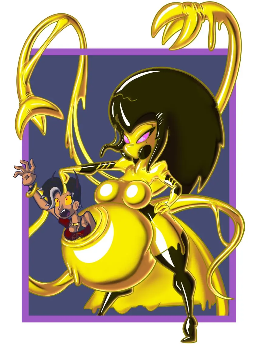 Image tagme,vore,vore_belly,toonvasion,hazmat_creature