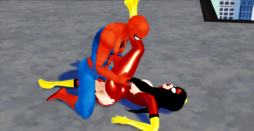 Image female,on_side,vaginal_penetration,vaginal_sex,marvel,marvel_comics,peter_parker,spider-man,spider-man_(series),ripped_clothing,pof3445,the_sims_4,sims4,jessica_drew,spider-woman,spider-woman_(jessica_drew)