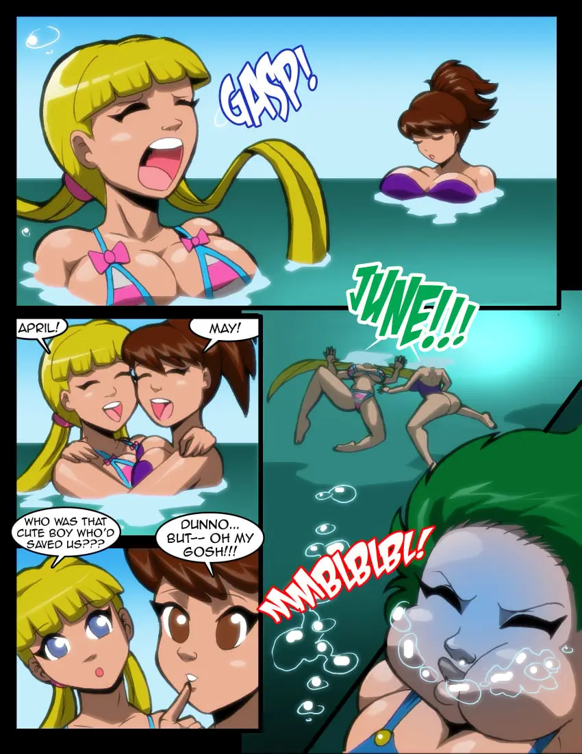 Image big_breasts,breasts,female,large_breasts,multiple_girls,bikini,huge_breasts,3girls,underwater,drowning,puffy_cheeks,air_bubbles,severflame