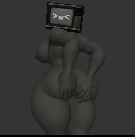 Image 1girls,big_breasts,breasts,female,looking_at_viewer,solo,nude,big_ass,female_focus,solo_female,nude_female,completely_nude,completely_nude_female,ass_focus,hands_on_ass,screen_face,skibidi_toilet,tv_head,tv_woman_(skibidi_toilet),tv_woman,>w<,dafuq_boom,prisma3d,tv_woman_(tuis)