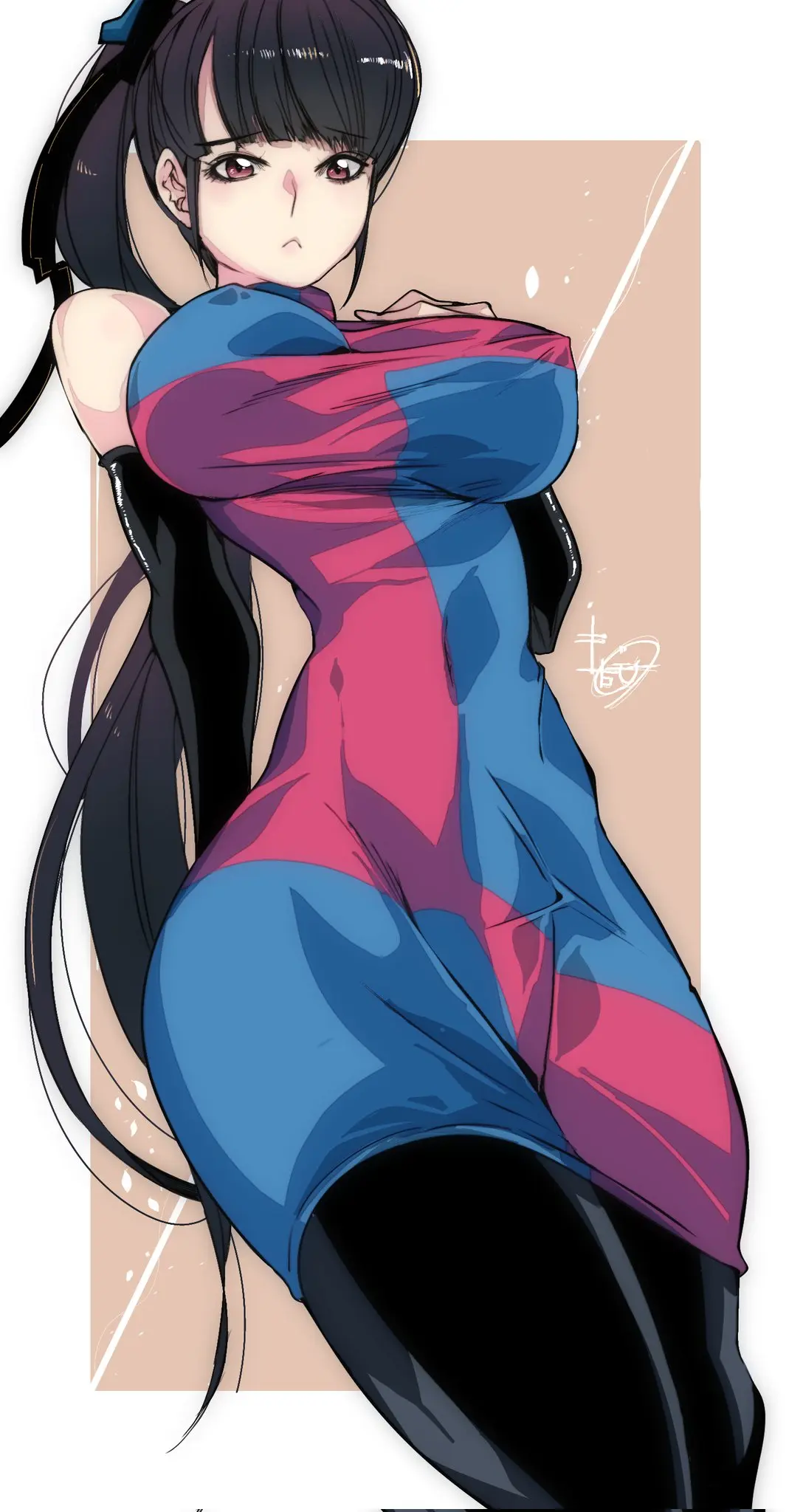 Image 1girls,big_breasts,breasts,brown_eyes,clothed,clothing,female,female_only,large_breasts,light-skinned_female,light_skin,long_hair,looking_at_viewer,nipples,solo,bangs,black_hair,black_legwear,elbow_gloves,thighhighs,ass,big_ass,big_butt,colored,female_focus,huge_ass,huge_butt,thick_thighs,thighs,voluptuous,ponytail,wide_hips,hips,bare_shoulders,clothed_female,color,solo_female,solo_focus,hair,huge_breasts,2d,legs,voluptuous_female,stockings,dragon_ball,curvy,curvy_body,curvy_female,curvy_figure,hourglass_figure,artist_signature,2d_(artwork),curvaceous,nipples_visible_through_clothing,2024,large_ass,large_butt,eve_(stellar_blade),stellar_blade,butt,turtleneck,black_stockings,dragon_ball_fighterz,omochi_db,crossover,black_thighhighs,video_game,video_game_character,full_color,shift_up,femme_fatale,android_21_(cosplay)