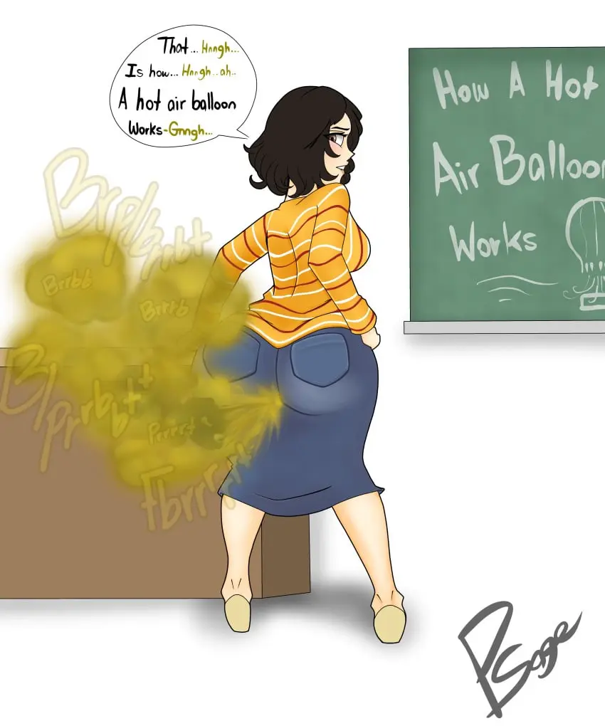Image watermark, text, tagme, text_bubble, atlus, persona, persona_5, onomatopoeia, fart, fart_cloud, fart_fetish, sadayo_kawakami, straining, thepervysage