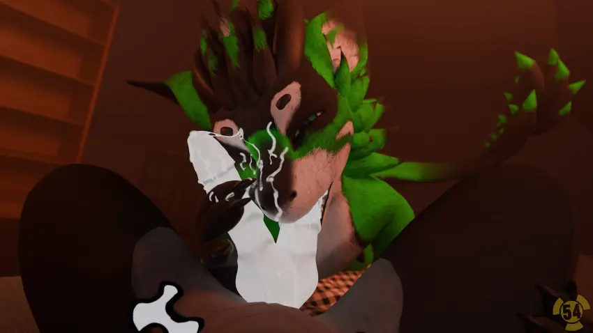 Image hi_res,looking_at_viewer,cum,cum_in_mouth,cum_on_face,male,oral,penis,lying,sex,duo,fellatio,male/male,digital_media_(artwork),anthro,cum_inside,green_eyes,spread_legs,spreading,absurd_res,glowing_eyes,genital_fluids,bodily_fluids,fur,genitals,grey_body,grey_fur,3d_(artwork),green_body,scales,first_person_view,penile,glowing,sucking,cum_on_penis,between_legs,multi_genitalia,hand_on_penis,2_penises,diphallia,diphallism,multi_penis,green_fur,cum_on_hand,warm_colors,warm_lighting,unusual_bodily_fluids,unusual_cum,unusual_genital_fluids,wickerbeast,glowing_cum,nuclear54,nardoragon,blender_(artwork),nuclear54_(character)
