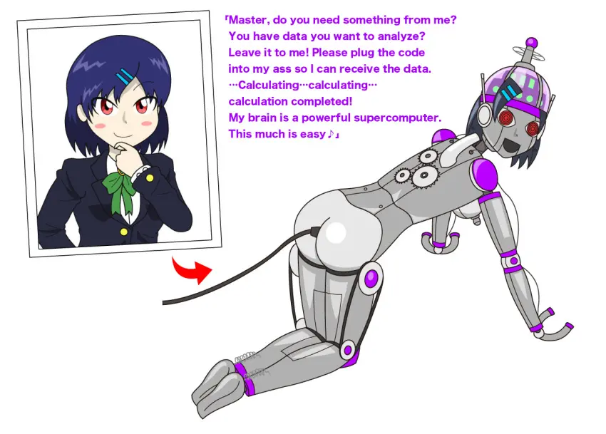 Image breasts,female,nipples,ass,thick_thighs,wide_hips,nipple_piercing,transformation,before_and_after,metallic_body,robot,robot_girl,robot_humanoid,mind_control,implied_transformation,identity_death,mental_transformation,robotization,metal_skin,metal_transformation,mechanization,tategishi_(artist)
