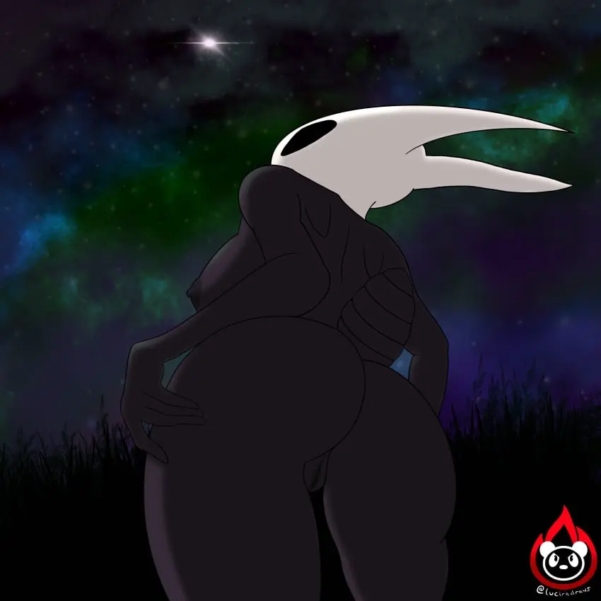 Image breasts,exposed_breasts,female,hi_res,nipples,solo,pussy,ass,big_butt,thick_thighs,humanoid,wide_hips,areola,solo_focus,anthro,animal_humanoid,absurd_res,night,genitals,low-angle_view,rear_view,arthropod,black_eyes,hollow_knight,horn,hornet_(hollow_knight),insects,team_cherry,dark_nipples,humanoid_genitalia,detailed_background,horned_humanoid,empty_eyes,humanoid_pussy,blurred_background,arachnid,insect_humanoid,arthropod_humanoid,luciradraws,hollow_eyes