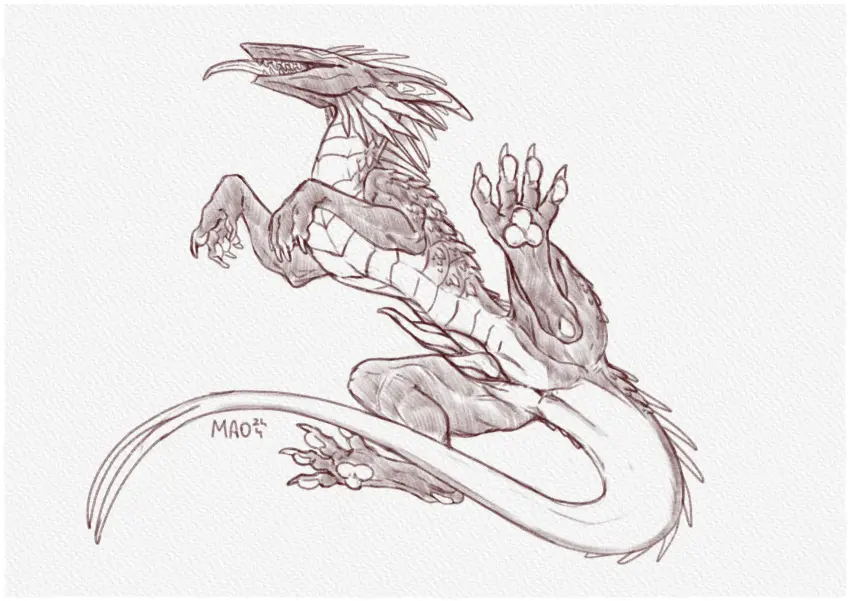 Image hi_res,solo,male,penis,erection,male_only,anus,mythology,genitals,2024,scales,scalie,animal_genitalia,hybrid,mythological_creature,dragon,mythological_scalie,feral,genital_slit,alien,pawpads,belly_scales,maoshan