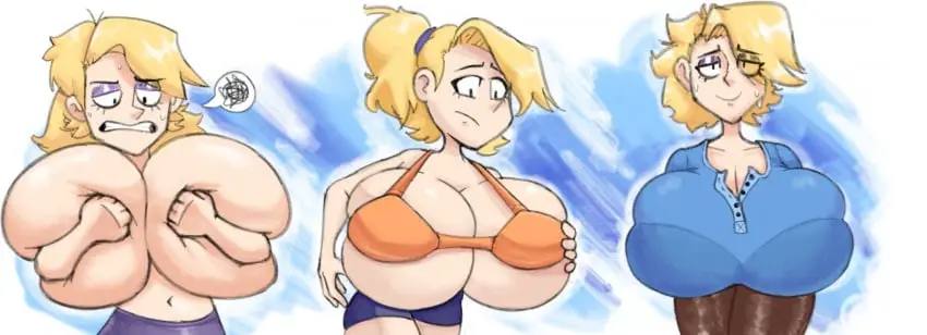 Image 1girls,breasts,female,bra,huge_breasts,source_request,pamvllo,marie_(auroch_nsfw)