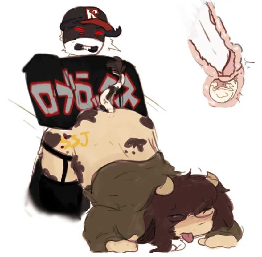 Image 1girls,female,1boy,cum,male,doggy_style,cum_in_pussy,tagme,artist_request,bovid,bovine,cum_in_uterus,roblox,robloxian,cow_ears,cow_horns,cow_tail,beetle,pest_(regretevator),regretevator,roblox_game,source_request,ocxcanon,blocky_body,goofy_ass_face