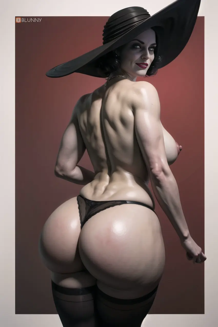 Image 1girls,breasts,female,female_only,large_breasts,solo,standing,black_hair,panties,ass,big_ass,big_butt,huge_ass,huge_butt,voluptuous,milf,wide_hips,waist,ai_generated,from_behind,fat_ass,stable_diffusion,voluptuous_female,pale-skinned_female,curvy,curvy_figure,pale_skin,dark_hair,3d,black_panties,mother,curvaceous,wide_thighs,back_view,large_ass,villainess,capcom,resident_evil,villain,resident_evil_8:_village,alcina_dimitrescu,cellulite,blunny
