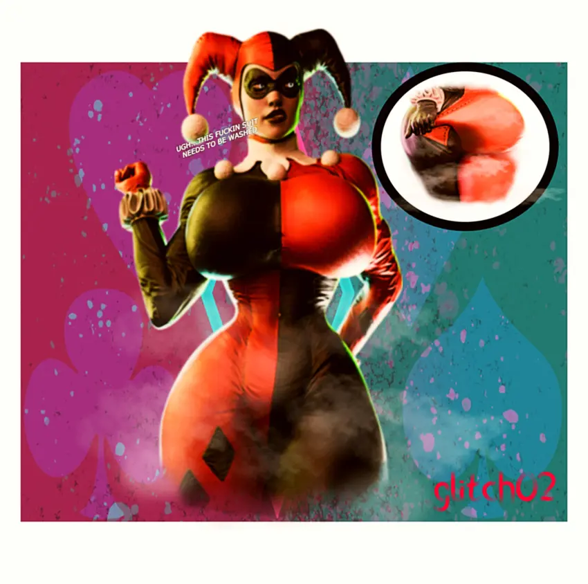 Image 1girls,female,smelly_ass,thick_thighs,voluptuous,white_skin,thick_ass,curvy,curvy_female,curvy_figure,3d,blender,3d_(artwork),batman_(series),dc,dc_comics,curvaceous,wedgie,harley_quinn,blender_(software),musk_clouds,harley_quinn_(injustice),injustice_2,smelly,batman:_arkham_knight,harley_quinn_(classic),glitch02,skidmark