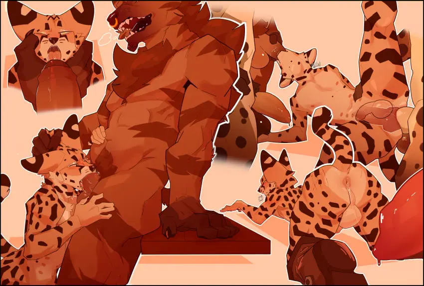 Image clothing,hi_res,male,oral,penis,big_penis,sex,duo,fellatio,humanoid_penis,anal,anal_sex,male/male,balls,anthro,piercing,anus,penetration,bodily_fluids,footwear,fur,genitals,mammal,all_fours,feline,penis_in_ass,humanoid_genitalia,hasbro,brown_fur,penile,boots,markings,tuft,brown_body,felid,penile_penetration,mostly_nude,backsack,dungeons_and_dragons,chest_tuft,spots,spotted_body,spotted_fur,hyena,ring_piercing,knotting,nose_piercing,nose_ring,facial_piercing,wizards_of_the_coast,anal_knotting,footwear_only,boots_only,serval,gnoll,servali_sketch