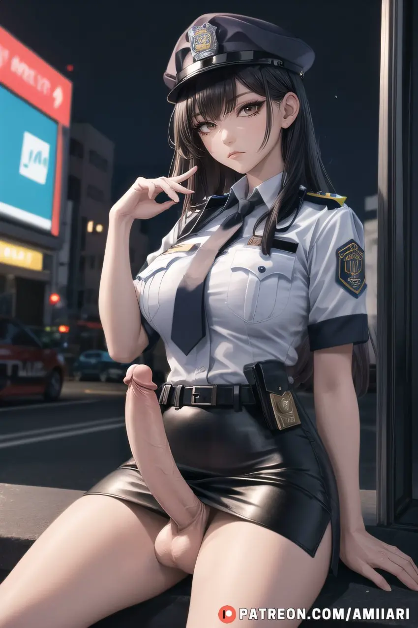 Image big_breasts,breasts,clothed,clothing,highres,solo,penis,big_penis,thick_thighs,1futa,erection,futanari,intersex,ai_generated,solo_focus,balls,huge_cock,huge_breasts,sitting,testicles,absurd_res,futa_only,busty,skindentation,public,dickgirl,tight_clothing,detailed,erect_penis,partially_clothed,thick_penis,giant_penis,erect_nipples,police,facing_viewer,long_penis,skin_tight,hung_futa,public_nudity,penis_out,exhibitionism,police_uniform,amiiari